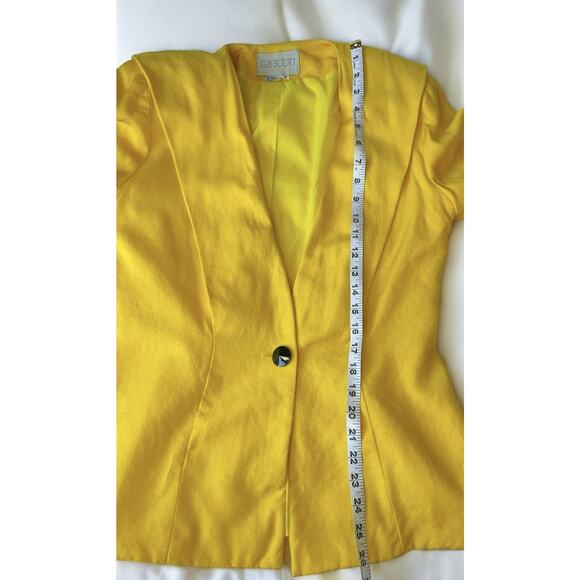 VTG 80s G.B. Scott Blazer Linen Blend Old Money Inspired By Princess Diana Sz 8 - Picture 8 of 11
